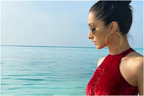 Shraddha Kapoor Looks Like A Regal Dream In Ruby Velvet Cut Out Bikini