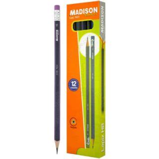 L Piz De Grafito Hb Madison Color Negro Caja De L Pices