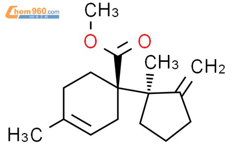 104762 29 03 环己烯 1 羧酸，4 甲基 1 （1r） 1 甲基 2 亚甲基环戊基 ，甲酯，（1r） Rel 化学式、结构式
