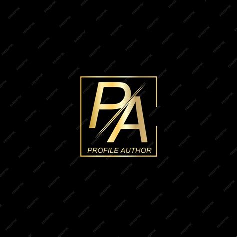 Premium Vector Luxury Pa Text Logo Design