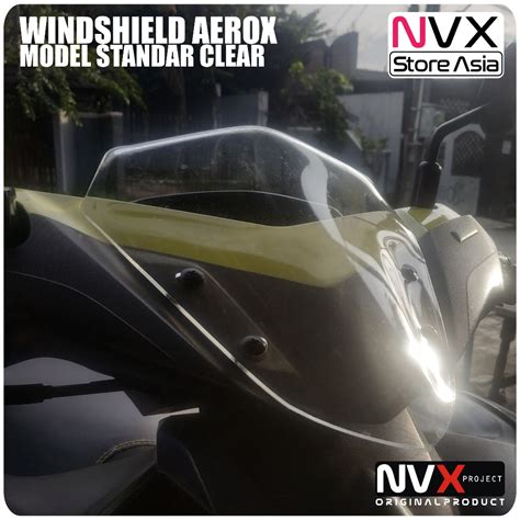 Jual Winshield Windshield Aerox Standar Bening Visor Aerox New Aerox