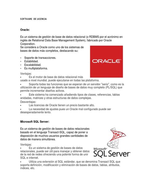 Ventajas Y Desventajas Pdf Mi Sql Bases De Datos