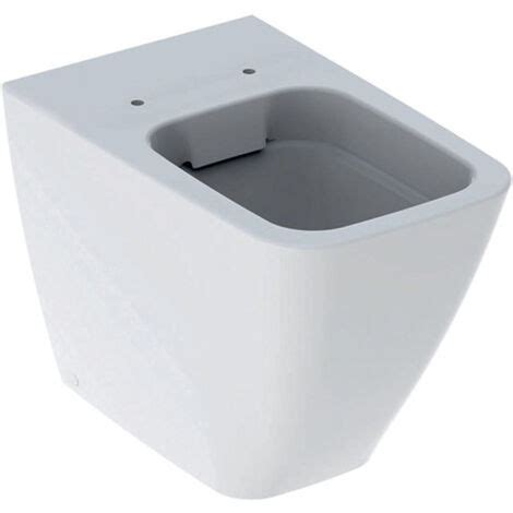 Wc Fond Creux Geberit Icon Square Au Ras Du Sol L Blanc Kt