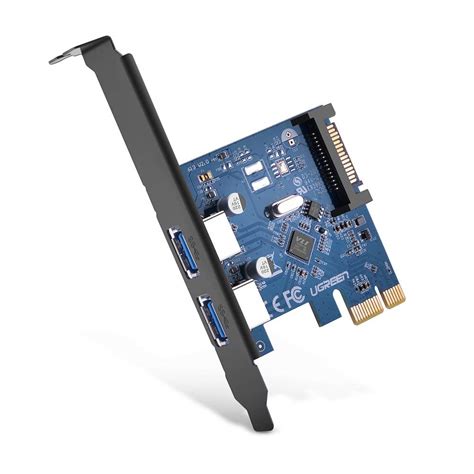 UGREEN USB PCIe Interface Card PCI Express To 2 Port USB 3 0 Expansion