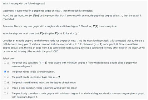 Solved What Is Wrong With The Following Proof Statement If