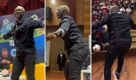 Eski Trabzonsporlu Ibrahim Yattara gençleri kırmadı Sahnede kolbastı