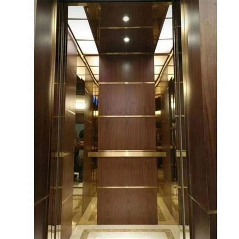 Wooden Finish Stainless Steel Ss Passenger Elevator Cabin For