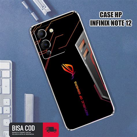 Jual Case Infinix Note 12 G96 Terbaru Rog Gamers Casing Infinix Note 12 Case Hp Infinix Note