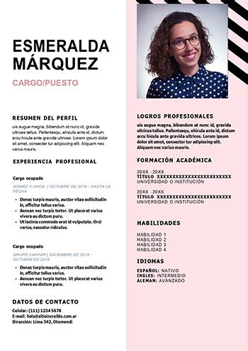 Curriculum Para Tienda De Ropa Modelos De CV