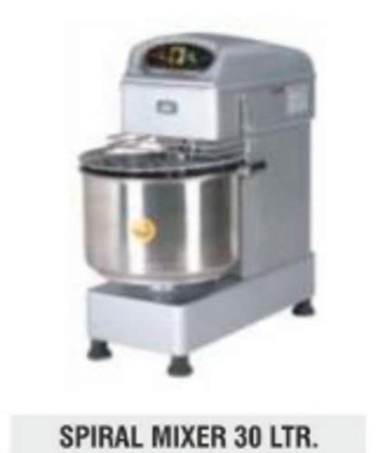 Automatic Electric 30 Ltr Stainless Steel Spiral Mixer For Mixing At