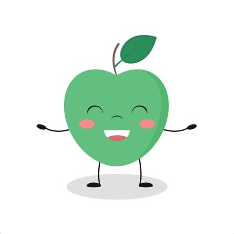 Cute apple, cartoon. Vector illustration. 27362388 Vector Art at Vecteezy