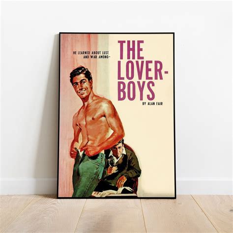 Gay Pulp Poster Queer Art Gay Poster Vintage Gay Print Pulp Cover Art Gay Art LGBTQ Art