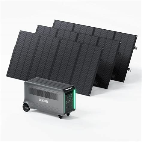 Buy Zendure SuperBase V 4 6KWh Solar Generator With 3X 400W Portable