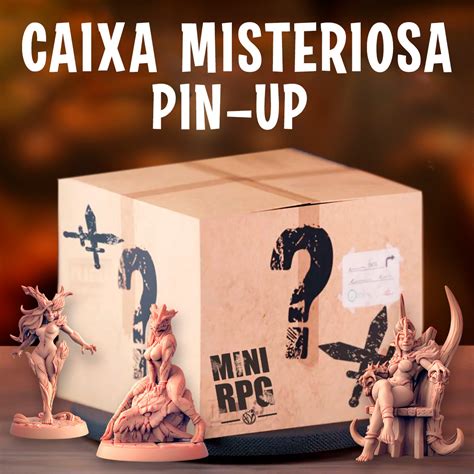 Caixa Misteriosa Miniaturas Rpg Pin Up Mystery Box Bronze Elo