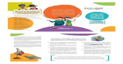 Estructura De La Agenda Nacional De Igualdad Para La · Nacional De