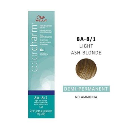 Wella Color Charm 8A Light Ash Blonde Demi Permanent Hair Dye