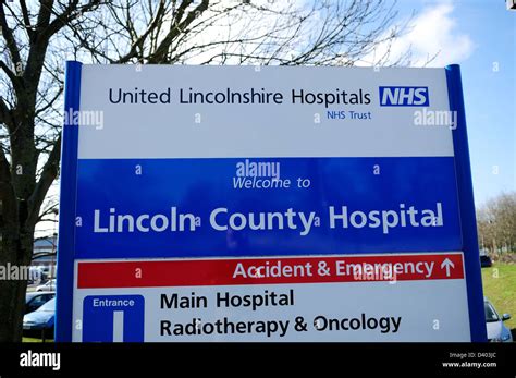 United Lincolnshire Hospitalsnhs Lincoln County Hospital Stock Photo