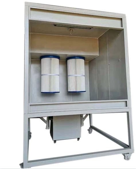 High Efficiency Powder Recovery Manual Powder Coating Spray Booth With