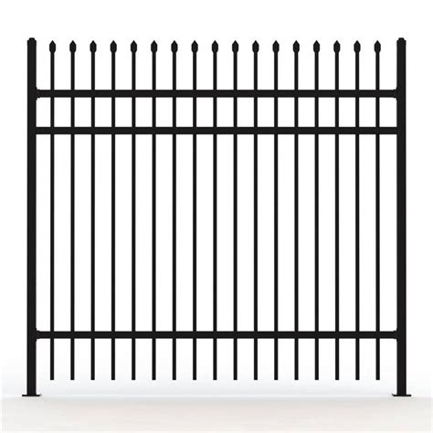 Powder Coated Black Steel Picket Fence - Garrison Fencing