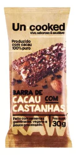 Kit X Barra Cacau E Castanhas S Gl Ten Vegano Uncooked G Mercadolivre