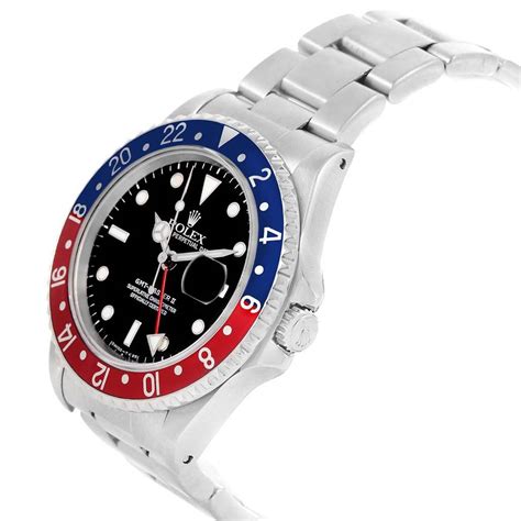 Rolex Gmt Master Ii 40mm Blue Red Pepsi Bezel Mens Watch 16710 Swisswatchexpo