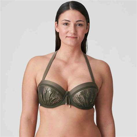 Primadonna Swim Aracruz Padded Balcony Bikini Top Storm In A D Cup NZ