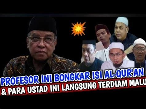 ViralPara Ustad Ini Langsung Terdiam Seorang Prof Buka Semua Ajaran