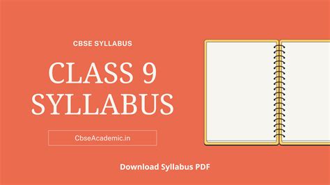 Cbse Class 9 Syllabus 2024 25 Pdf All Subjects