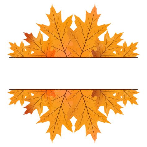 Dried Autumn Leaf Border Design Border Autumn Leaves Border Leaf