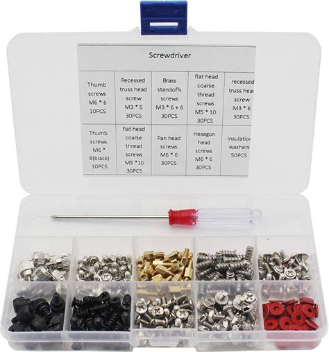 Raogoodcx Personal Pc Computer Screws Standoffs Set Assortment Kit For