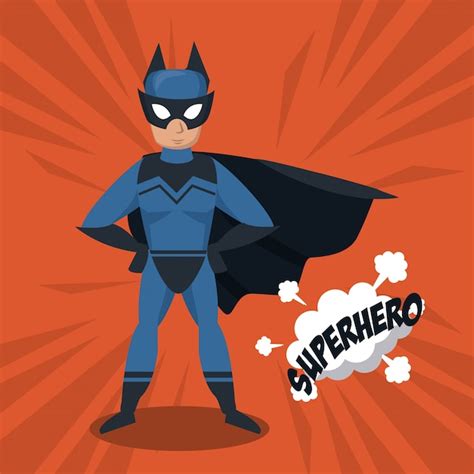 Premium Vector Bat Superhero