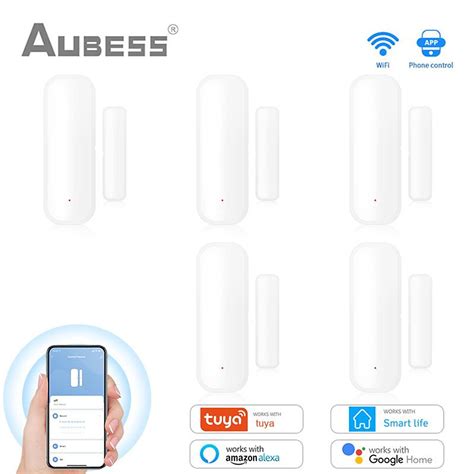 Mua 2023 Aubess Tuya WiFi Smart Door Sensor Smart Home Door Open Closed