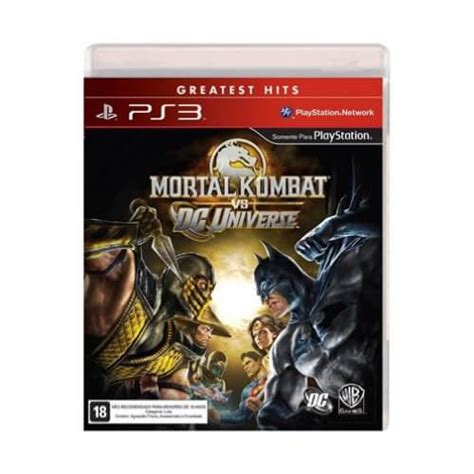 Jogo Mortal Kombat Vs Dc Universe Ps M Dia F Sica Original Seminovo