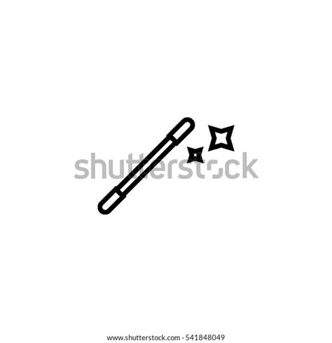 Magic Wand Outline Icon Stock Vector Royalty Free