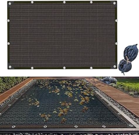 Amazon Riakrum 20 X 40 Ft Pool Leaf Net Cover Rectangle Black