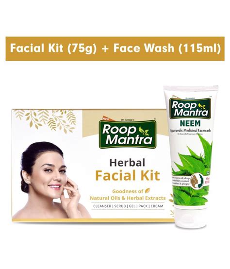 Roop Mantra Neem Face Wash Ml Herbal Facial Kit G Buy Roop