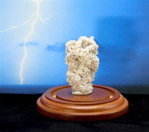 Bushy Fulgurite Lightning Sand Glass Tube Under Glass Dome | Etsy