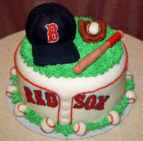 Boston Red Sox 6 Carrot Cake With Cream Cheese Frosting Covered With Fondant Decor The Cap Is