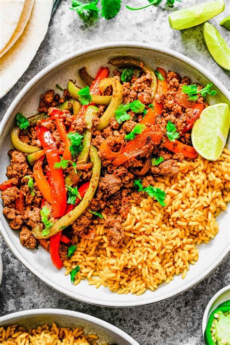 Ground Beef Fajitas Table For Two® By Julie Chiou