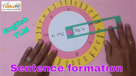 English Tlm Sentence Formation English Working Model Tukkutv Youtube