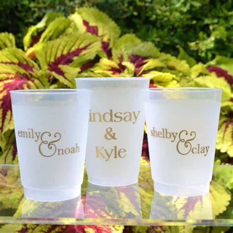 Personalized Frost Flex Party Cups With Names Custom Printed Etsy