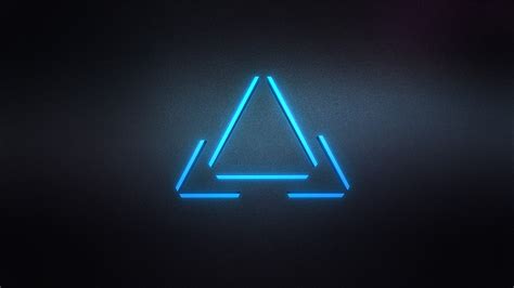 Neon Triangle Wallpaper