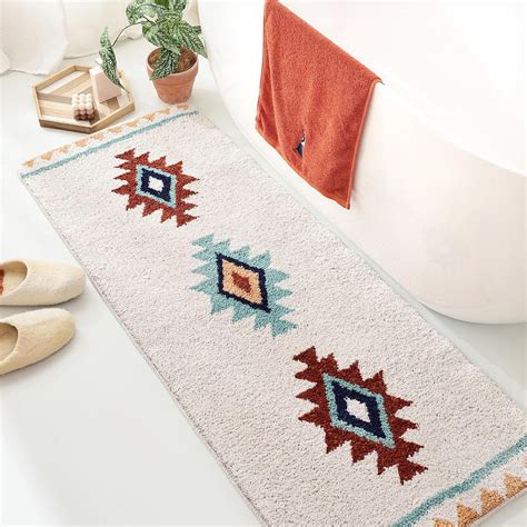 Amazon Truedays Boho Bathroom Rugs Absorbent Non Slip Beige Bath