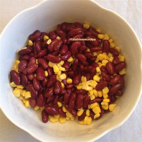 Salade De Maïs Et Haricots Rouges à La Mexicaine Haricot Rouge