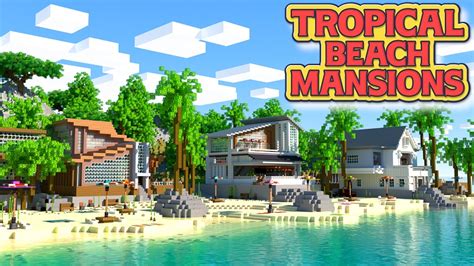 Tropical Beach Mansions By Nitric Concepts Minecraft Marketplace Map Minecraft Marketplace