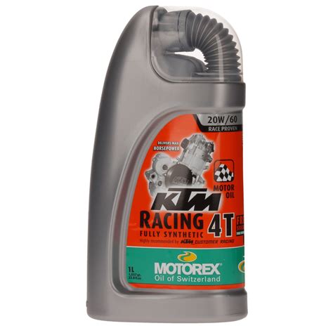 Масло Motorex KTM Racing 4T Sae 20W 60 Motor Oil 1L 301347 Motorex