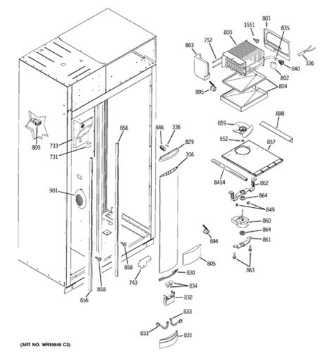 Ge Monogram Built In Refrigerator Parts Diagram