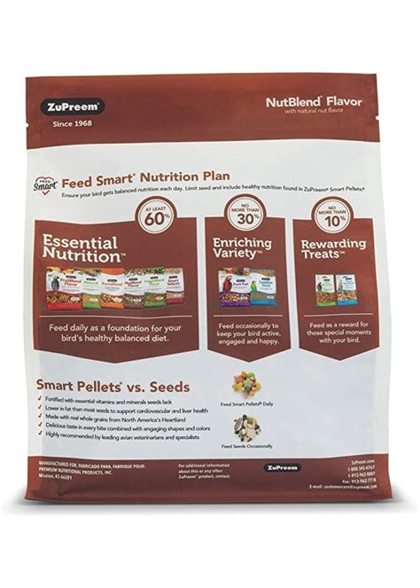 Zupreem NutBlend® Flavor with Natural Nut Flavors Medium Birds 2lb ...