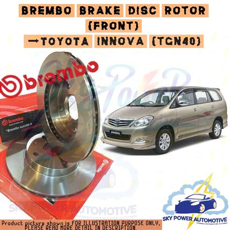 Brembo Toyota Innova Tgn Mm Dia Brake Disc Rotor Front