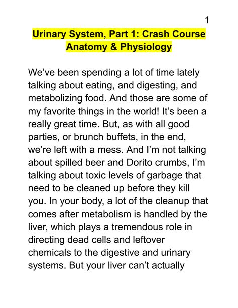 Solution Urinary System Part Crash Course Anatomy Physiology Studypool